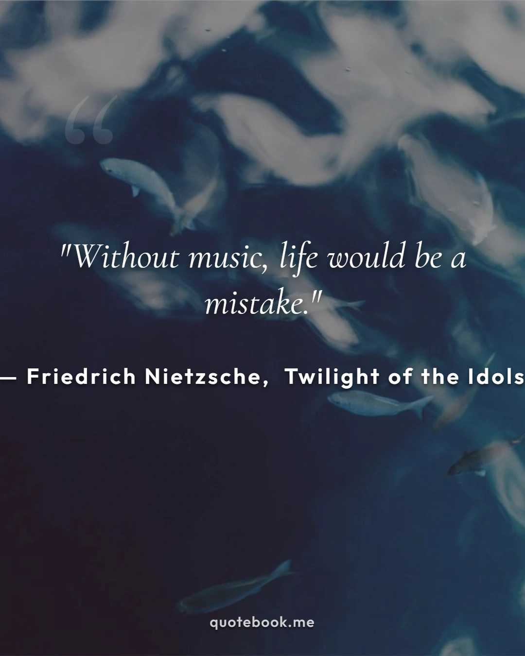 Friedrich Nietzsche Quote Poster - Twilight of the Idols Philosophy Card