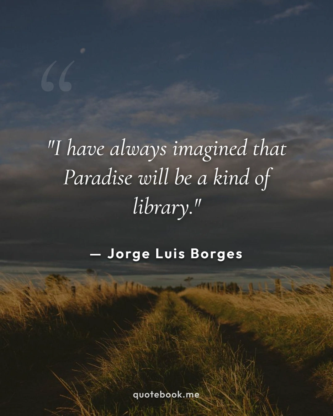 Jorge Luis Borges Quote Poster - Philosophical Literature Card