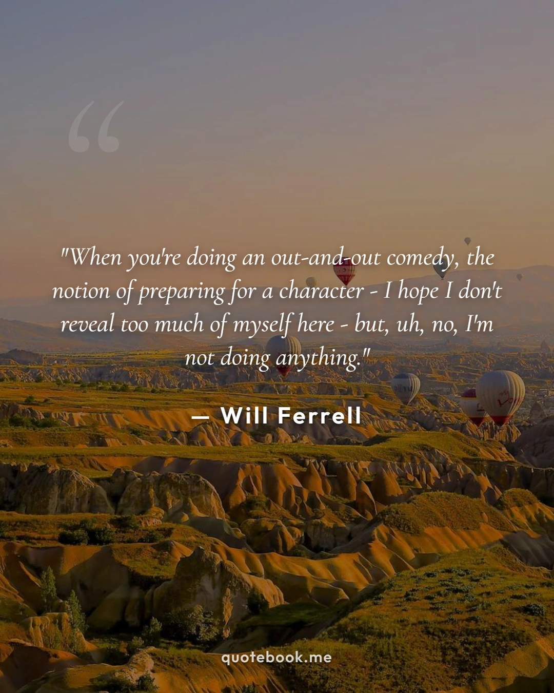 Will Ferrell Quote Poster - Comedy & Humor Quote Card